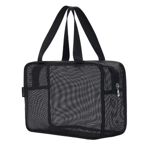 Mesh Shower Caddy & Toiletry Tote Storage Bag with Large Capacity for College Dorm Bathroom Kitchen & Wardrobe