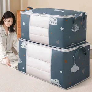 Multi-Function Large Capacity Storage Bag with Handle Dustproof and Moisture-Proof for Quilt and Household Moving Clothes Bag