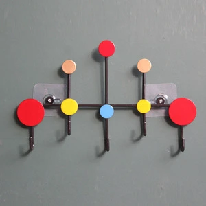 Creative Iron Art Decorative Hooks Small Wall Mounted Racks Multifunctional for Clothes Kitchen