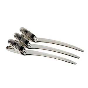Black Hair Grip Clips Hairdressing Sectioning Cutting Hair Clamps Clip Professional Metal Salon Styling Clamp