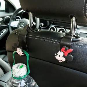 Cartoon Creative Car Seat Hook ABS Interior Parts Storage Bag Hanger with Different Cartoons Auto Accessories Decoration