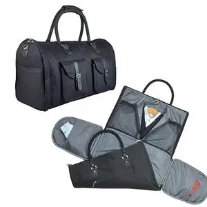 Durable Suit Bag Waterproof Clothes Storage Bag Rolling Garment Bag for Business Trips