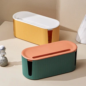 New Arrival Plastic Home Safety Wire Organizer Cable Storage Boxes Computer Keypads Charging Cable Cord Organizer Storage Box