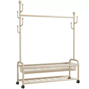 Clothes Storage Furniture Modern Simple Metal Coat Rack Thickened material Coat Rack for Home Bedroom Living Room