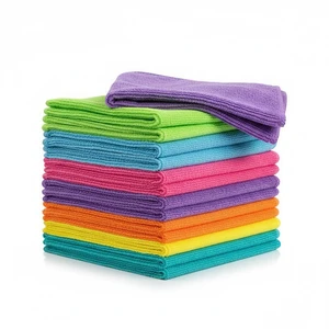 High Quality Microfibre Auto Towel 40x40cm Quick-Dry Absorbent Super Absorbent Car Detailing Microfiber Cleaning Cloth
