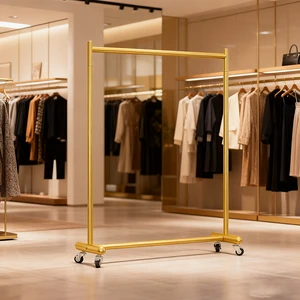 MR01 Easy Clothing Hanging Rack Garment Storage Metal Hanger Durable Metal Thickened Display Racks Factory Direct From Stock