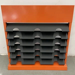Modern Eco-Friendly Metal Tile Display Rack Stand With Customizable Size And Color