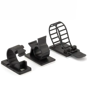 Adjustable Plastic Cable Organizer Clip Winder Desk Tidy Cable Management Wire Holder TV Headphone Cord Accessories Clamp
