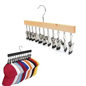 Hot Selling Solid Wood Multi-Functional Coat Rack with Convenient Storage for Hats and Clips