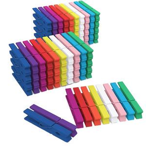 High Quality 7.2cm Colored Clothes Pins Wooden Colored Clothespins For Crafts