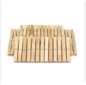 Multifunctional 9.5cm Bamboo Clothes Clip Environmentally Friendly 20pp/Bag for Living Room and Kitchen Use