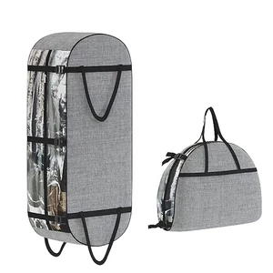 Multifunctional Polyester Hanging Garment Carry Bag for Travel Suit Storage and Bathroom Use Foldable Design