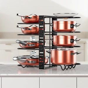 Custom Color Powder Coating Afjustable Dividers Kitchen Cabinet Organizer for Space Saving