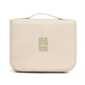 Hanging Foldable Waterproof PU Fashion Toiletry Bag Travel Portable Cosmetics Storage Bag