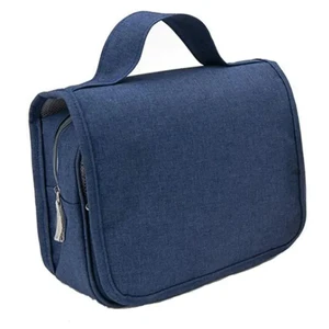 Waterproof Multifunctional Wall Hanging Blue Navy Portable Toilet Storage Bag Mens Customized Portable Bathroom 2024 New Travel