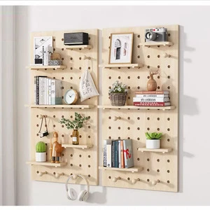 Wall Hanger Home Decoration and Organization Rack Customized Modern Display Shelf Solid Wood Storage Rack