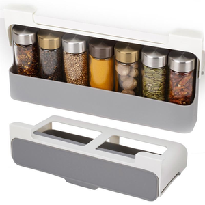 Factory Kitchen Cabinet Space Saving Pull Out Drawer Storage Holder Under-shelf Spice Organizer