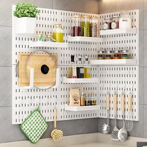 Wholesale Pegboard Wall Mount DIY Pegboard Wall Organizer Hanging Pegboard Hook Shelf Display Various Tools