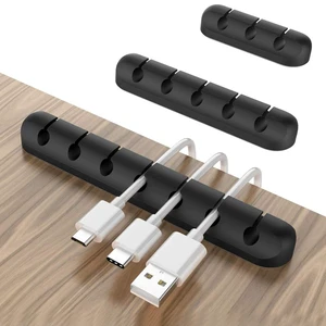 Silicone Cable Clip Holders Self Adhesive Wire Management Well-Organized Cables