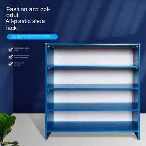 Multi-Layer Customizable Thickened Plate Waterproof Shelves JMDS PVC Full Plastic Shoe Rack For Home Storage Gym Supermarket