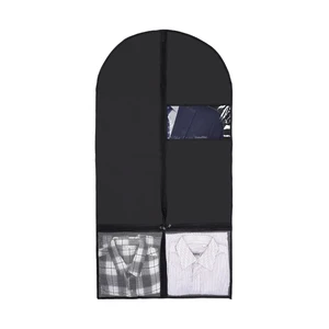 Foldable Oxford Dustproof Storage Bag with Transparent Window and Mesh Pocket