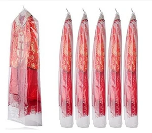 Plastic Garment Bags Clear Clothes Covers Dust Proof Garment Bags for Dry Cleaner