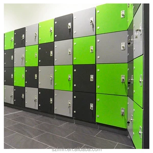Best-Selling Decorative Storage Locker Cabinet for Laundry and Gym Rooms HPL with Electronic Digital Lock