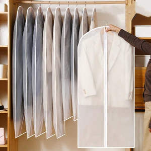 Wholesale Eco Friendly Washable Zipper Breathable Non Woven PEVA Suit Bag Garment Dust Covers
