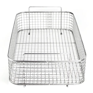 Deep Stainless Steel Wire Basket for Bulk Storage and Material Handling