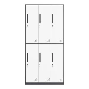 Easy Assemble Eco-Friendly Rust Resistant Key Lock 12 Door Steel Locker Storage Cabinet for Supermarket Hospital School