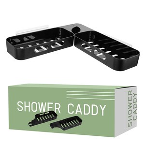 Foldable Plastic Corner Rack Corner Storage Rack Self Adhesive Bathroom Shelf Adjustable Adhesive Soap Holder Without Drilling