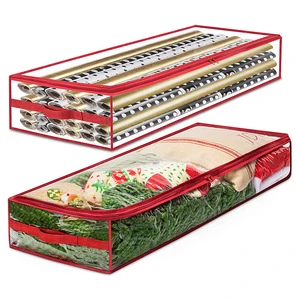 Wholesale Under-Bed Transparent Fabric Storage Organizer Christmas Tree Storage Bag for Christmas Tree