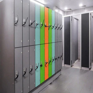 High-quality Solid Color Storage Locker Sports Cabinet Locker HPL Locker Products 2026