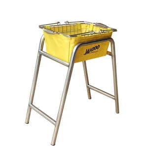 Custom Portable Chrome Plated Wire Basket Sturdy Metal Shopping Carry Basket for Convenience Store Supermarket Retail Display