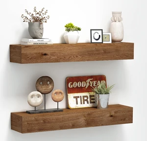 Wooden Wall Mounted Storage Rack Wall Mounted Storage Unit Living Room Wall Shelf Wall Mounted Board on the Wall