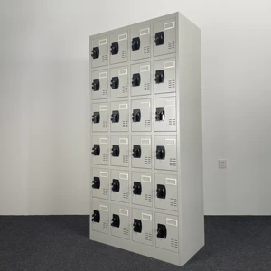 Colorful Steel Locker Cabinet with Multiple Compartments, Metal Storage Locker for Office and School
