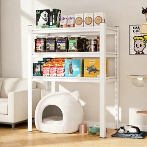Cat Litter Box Storage Tailored Rack Open Bottom Adjustable Shelf for Cat Food Dog Supplies Organizer Pallet Rack System