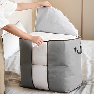 Large Capacity Quilt Blanket Storage Bag Dustproof Square Shoe Bedding Storage For Home Closet Organization Moving Boxes Set