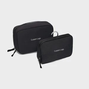 Hanging Toiletry Pouch Waterproof Travel Cosmetic Bag with Hook Large Capacity Foldable Bathroom Storage Organizer for Women Men