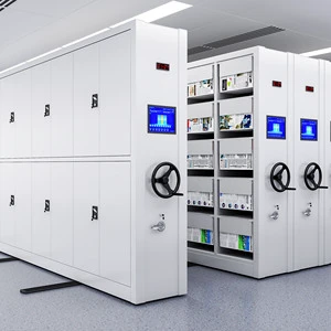 Modern Steel Mobile Compact File Cabinet Office Library Furniture Movable Shelving Archives Compactor System Dense Racks