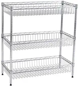 Wire Basket Metal Shelving