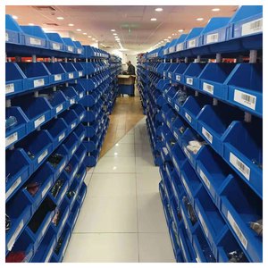 Front Opening Warehouse Storage Bin Plastic Stackable Storage Box Picking Bin For Clothing Storage