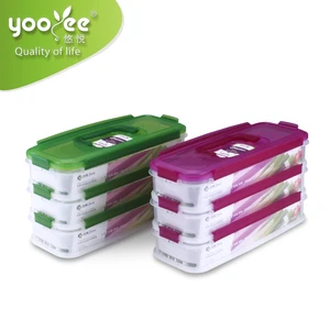 Christmas Gift Food Grade PP Plastic Stackable Airtight Food Storage Container With Lid