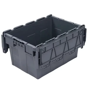 19 Gallon Lockable Storage Totes With Lids Heavy-Duty Durable Stackable Containers Plastic Crates