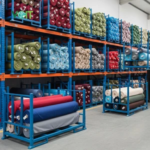 Powder Coated Transport Stacking Heavy Duty Fabric Storage Racks Shelf