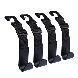 Creative Storage Hook Minimalist Portable PU Leather Universal Car Purse Headrest Seat Hook