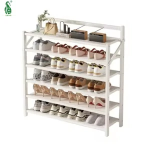 Modern Portable Bamboo Shoe Rack Organizer Foldable Eco-Friendly Space-Saving Home Furniture Shelf Entryway Closet Living Room 6