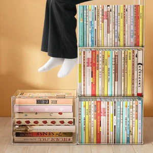 Xinhang Wholesale Modern PET Plastic Pet & Book Storage Box High Transparent Folding Clothing Organizer for Shoes Sundries