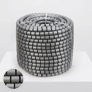 Polyethylene Split Wire Loom Tubing PE Spiral Wrap Tube Cable Organizer Management Sleeve for Network Wiring and Wire Storage