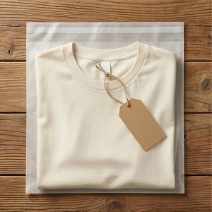 Luxury Eco-Friendly 100% Biodegradable Garment Glassine Waxed Paper Bags Transparent Glassine Paper Bag For Clothing And Shoes